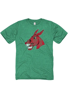 Central Missouri Mules Green Big Mascot Short Sleeve T Shirt
