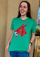Central Missouri Mules Green Big Mascot Short Sleeve T Shirt