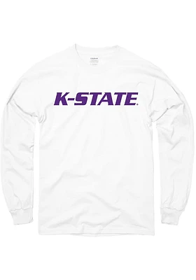 K-State Wildcats White Rally Loud Long Sleeve T Shirt