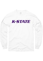 K-State Wildcats White Rally Loud Long Sleeve T Shirt