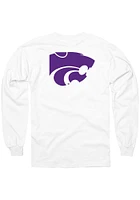 K-State Wildcats White Rally Loud Long Sleeve T Shirt