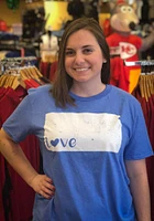 Rally Kansas Blue State Shape Love Short Sleeve Fashion T Shirt