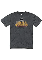 Loyola Ramblers Grey Big Logo Distressed Short Sleeve T Shirt