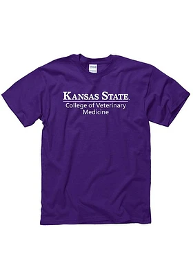 K-State Wildcats Purple College of Veterinary Medicine Short Sleeve T Shirt