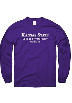 K-State Wildcats Purple College of Veterinary Medicine Long Sleeve T Shirt