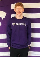K-State Wildcats Purple Basketball Long Sleeve T Shirt