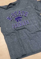 K-State Wildcats Graphite Grandpa Short Sleeve T Shirt