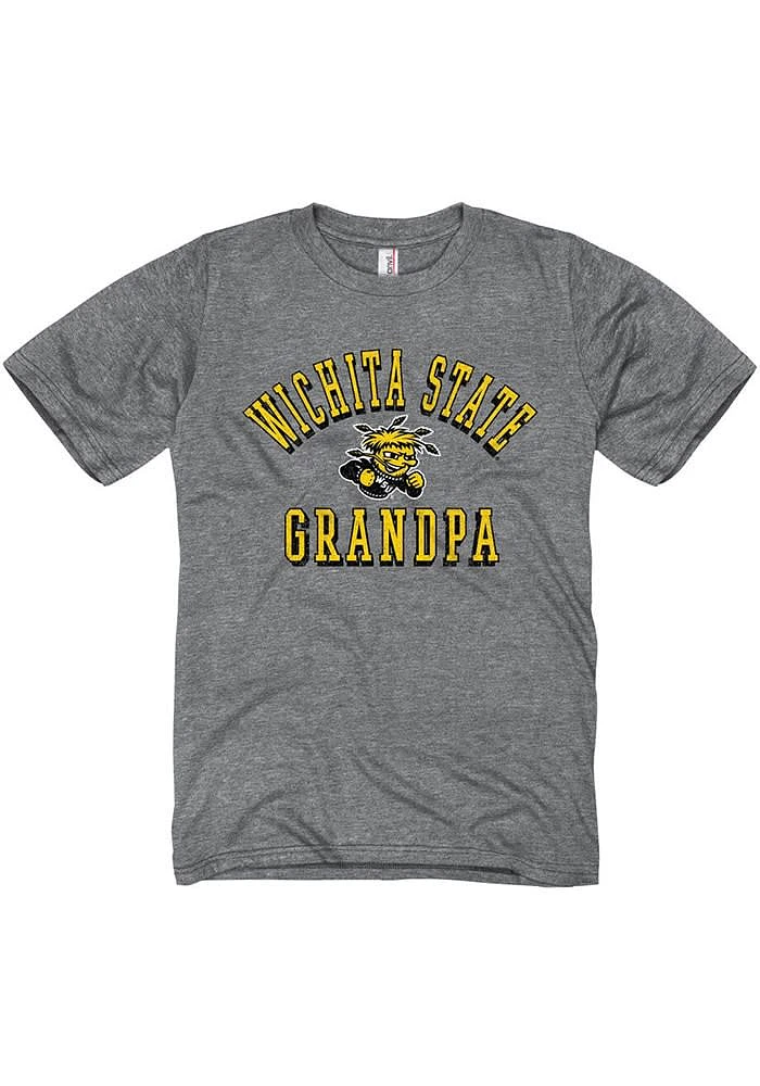 Wichita State Shockers Graphite Grandpa Short Sleeve T Shirt
