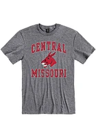Central Missouri Mules Grey Arch Short Sleeve T Shirt