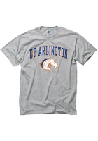 UTA Mavericks Grey Arch Short Sleeve T Shirt