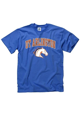 UTA Mavericks Blue Logo Arch Short Sleeve T Shirt
