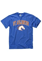 UTA Mavericks Blue Logo Arch Short Sleeve T Shirt