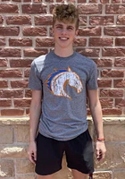 UTA Mavericks Grey Big Mascot Short Sleeve T Shirt