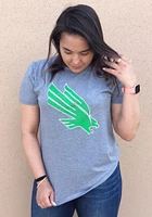 North Texas Mean Green Grey Big Mascot Short Sleeve T Shirt