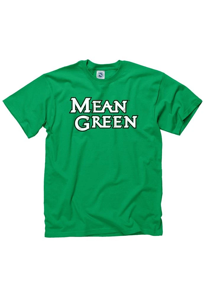 North Texas Mean Green Slogan Short Sleeve T Shirt