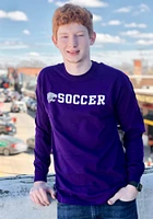 K-State Wildcats Purple Soccer Long Sleeve T Shirt