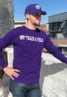 K-State Wildcats Purple Track and Field Long Sleeve T Shirt