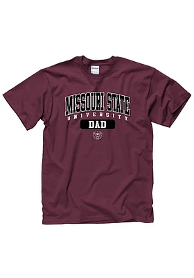 Missouri State Bears Maroon Dad Graphic Short Sleeve T Shirt