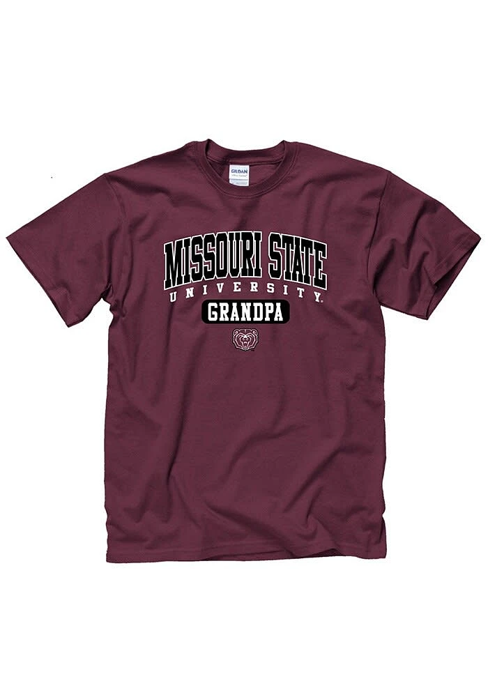 Missouri State Bears Maroon Grandpa Short Sleeve T Shirt