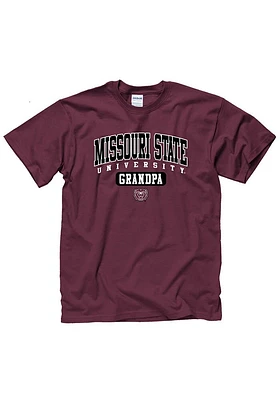 Missouri State Bears Maroon Grandpa Short Sleeve T Shirt