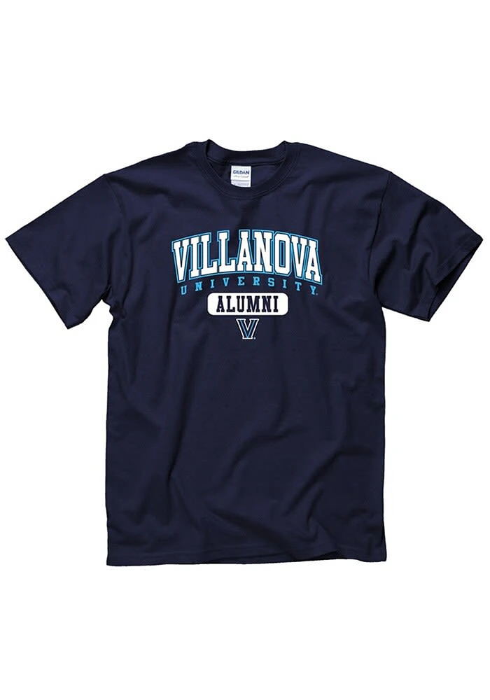 Villanova Wildcats Navy Blue Contrast Alumni Short Sleeve T Shirt