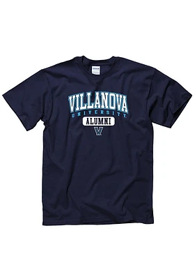 Villanova Wildcats Navy Blue Contrast Alumni Short Sleeve T Shirt