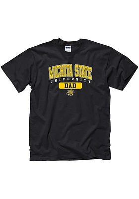 Wichita State Shockers Black Dad Short Sleeve T Shirt