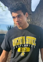 Wichita State Shockers Black Dad Short Sleeve T Shirt