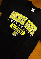 Wichita State Shockers Black Script Alumni Short Sleeve T Shirt