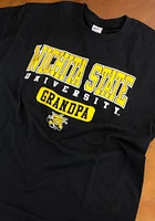 Wichita State Shockers Black Script Grandpa Short Sleeve T Shirt