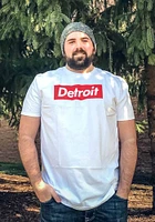 Rally Detroit White Boxy Short Sleeve T Shirt