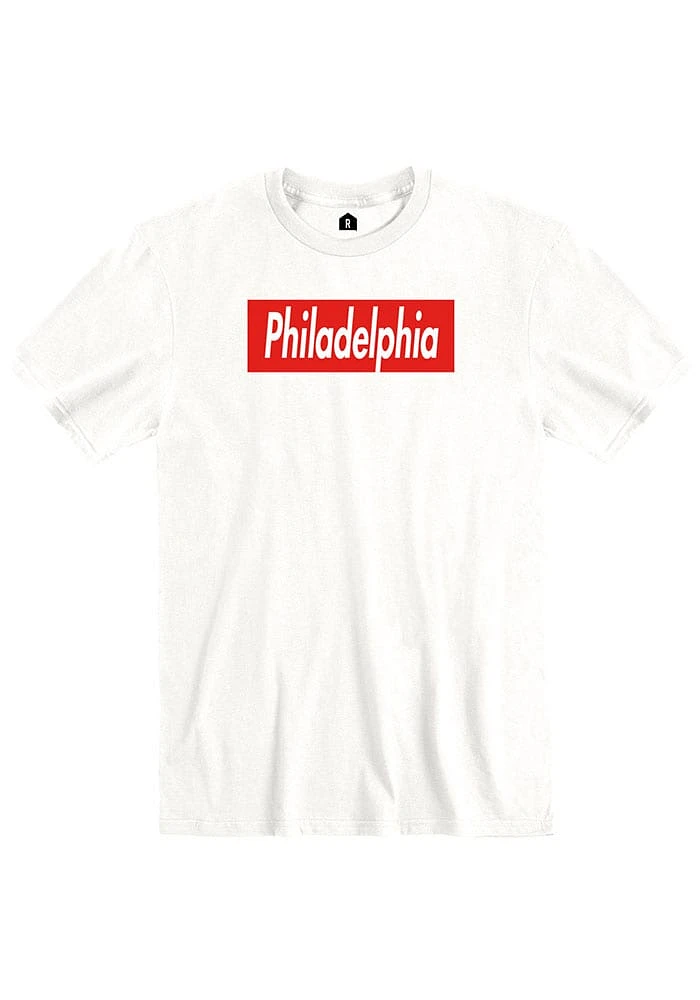 Rally Philadelphia White Boxy Short Sleeve T Shirt