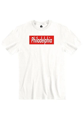 Rally Philadelphia White Boxy Short Sleeve T Shirt