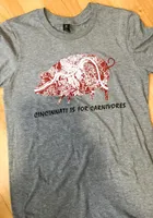 Cincinnati Heather Grey For Carnivores Short Sleeve T Shirt