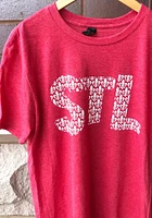 St Louis Red Fleur De Lis Short Sleeve Fashion T Shirt