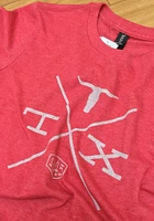 Rally Texas Red BBQ Crossing Short Sleeve Fashion T Shirt