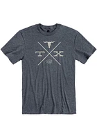 Rally Texas Navy Blue BBQ Crossing Short Sleeve Fashion T Shirt