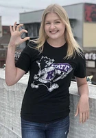 K-State Wildcats Black Wille Short Sleeve T Shirt