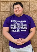 K-State Wildcats Purple Stadium Graphic Short Sleeve T Shirt