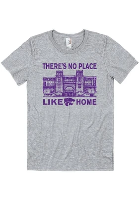 K-State Wildcats Grey Stadium Short Sleeve T Shirt