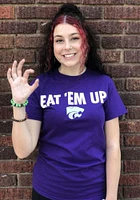K-State Wildcats Purple Eat Em Up Short Sleeve T Shirt
