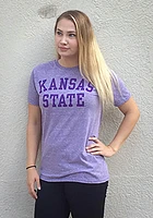 K-State Wildcats Lavender School Name Short Sleeve T Shirt