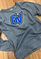 Grand Valley State Lakers Mens Charcoal French Terry Long Sleeve Crew Sweatshirt