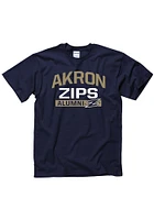 Akron Zips Navy Blue Alumni Short Sleeve T Shirt