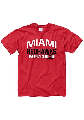 Miami RedHawks Red Alumni Short Sleeve T Shirt