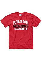 Miami RedHawks Red Alumni Short Sleeve T Shirt