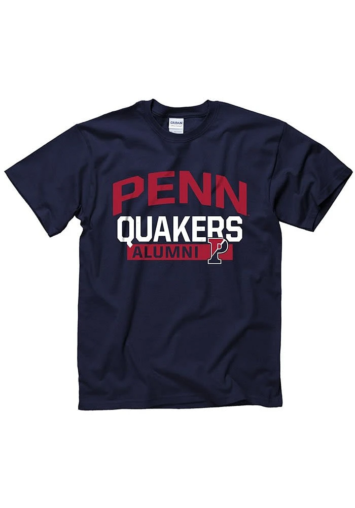 Pennsylvania Quakers Navy Blue Alumni Short Sleeve T Shirt
