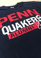 Pennsylvania Quakers Navy Blue Alumni Short Sleeve T Shirt