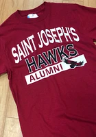 Saint Josephs Hawks Crimson Alumni Short Sleeve T Shirt