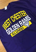 West Chester Golden Rams Purple Alumni Short Sleeve T Shirt